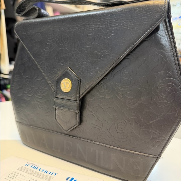 Valentino Black Embossed Women's Bag - Picture 2 of 9